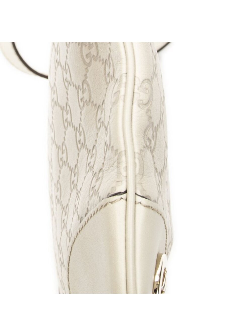 Gucci Brea Heart Crossbody Ivory Guccissima - Picture 7 of 10